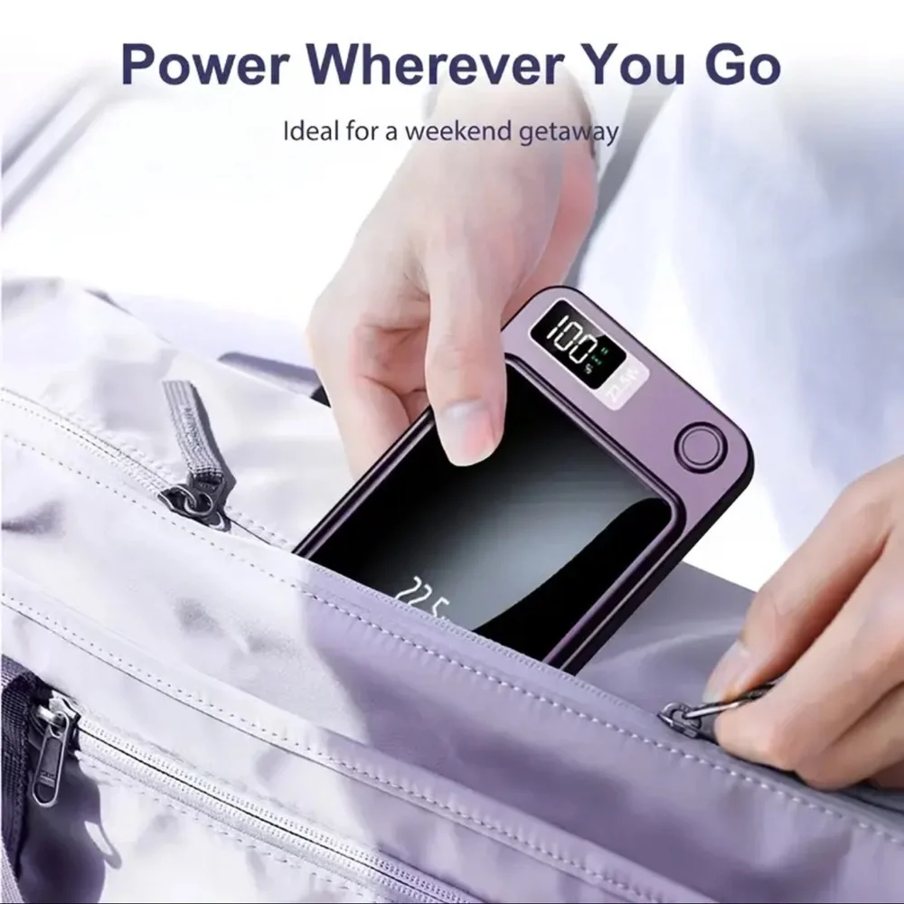 Magnetic Fast Charging Power Bank 5000 mAh, GREEN available, NEW